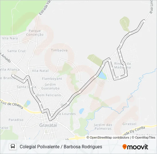 NC1 NOVA CONQUISTA Bus Line Map