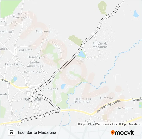 NC1 NOVA CONQUISTA Bus Line Map