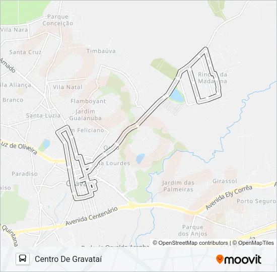 NC1 NOVA CONQUISTA Bus Line Map
