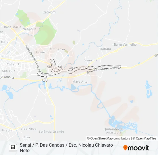 S5 CIRCULAR CENTRO Bus Line Map