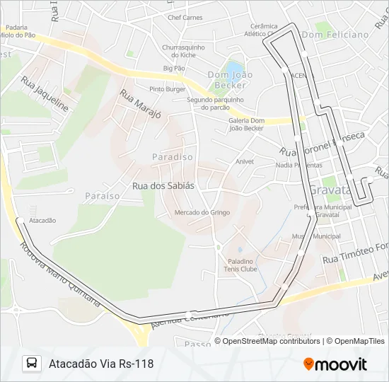 S5 CIRCULAR CENTRO Bus Line Map
