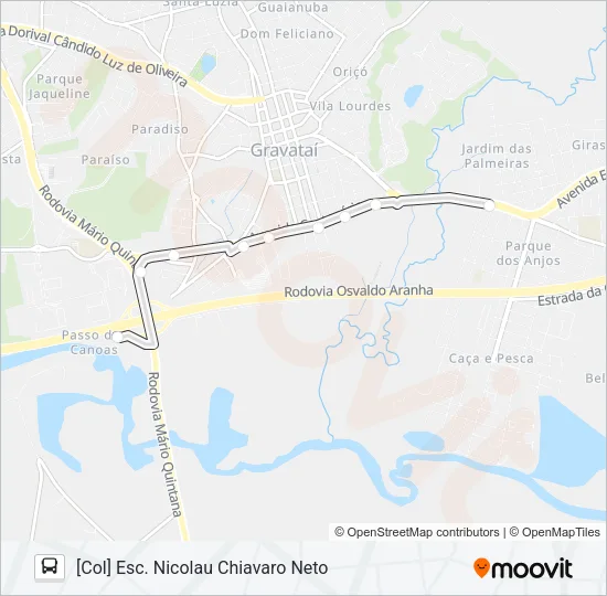 S5 CIRCULAR CENTRO Bus Line Map