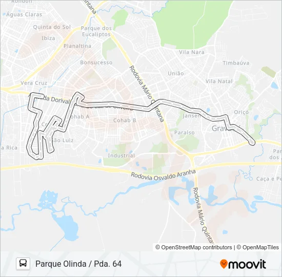 23120 PARQUE OLINDA Bus Line Map