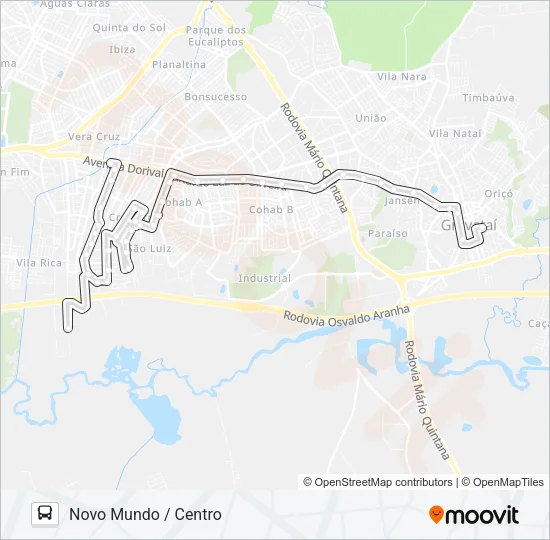 23120 PARQUE OLINDA Bus Line Map