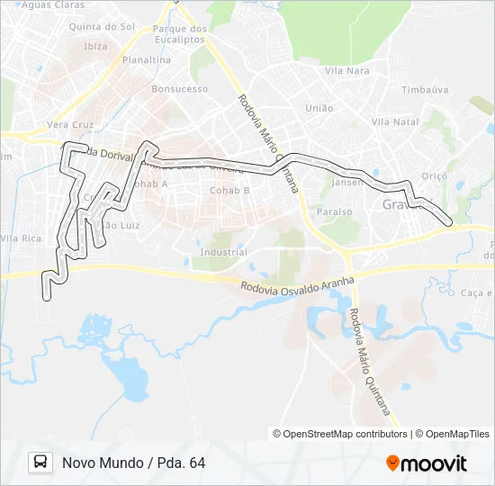 23120 PARQUE OLINDA Bus Line Map