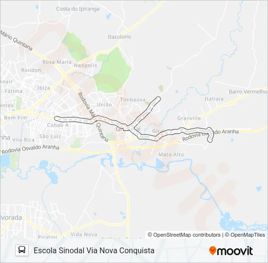 N4 NATAL / BONSUCESSO Bus Line Map