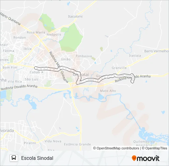 N4 NATAL / BONSUCESSO Bus Line Map