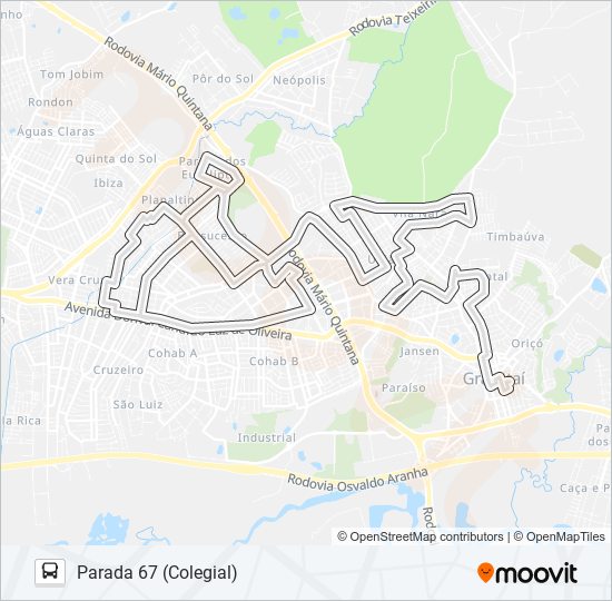 N4 NATAL / BONSUCESSO bus Line Map