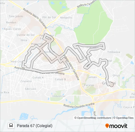 N4 NATAL / BONSUCESSO Bus Line Map