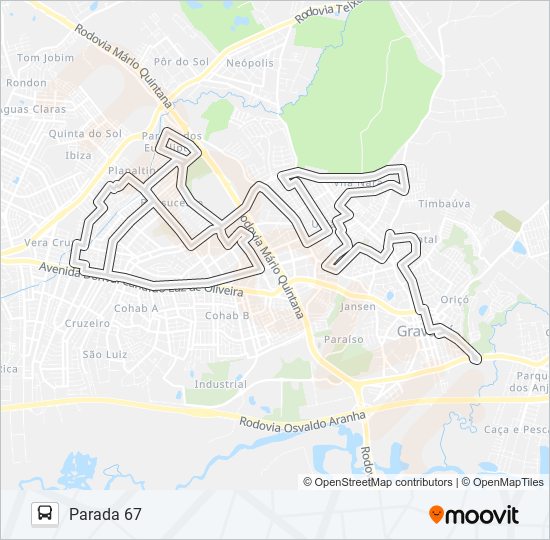 Mapa de N4 NATAL / BONSUCESSO de autobús