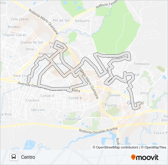 Mapa de N4 NATAL / BONSUCESSO de autobús