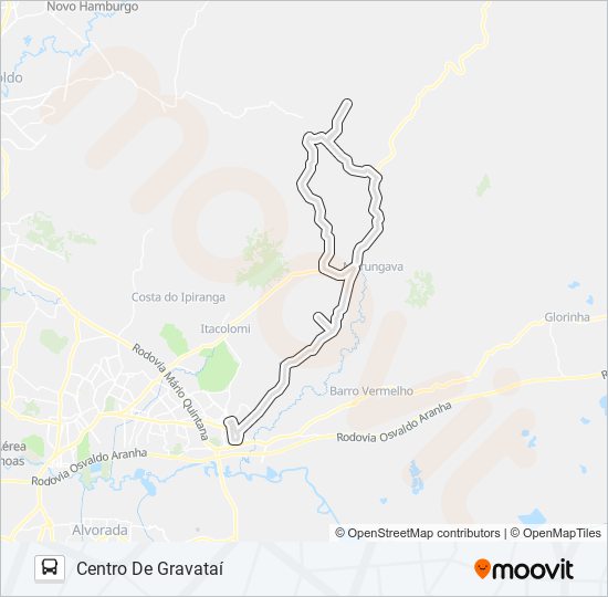 MG5 MORUNGAVA / RINCÃO bus Line Map