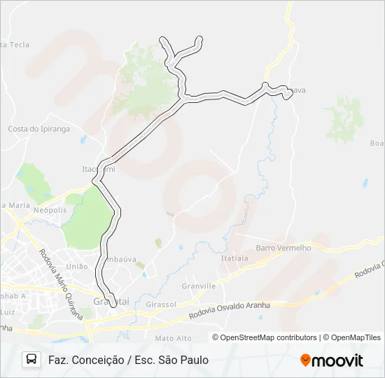 MG2 MORUNGAVA / CORCUNDA Bus Line Map