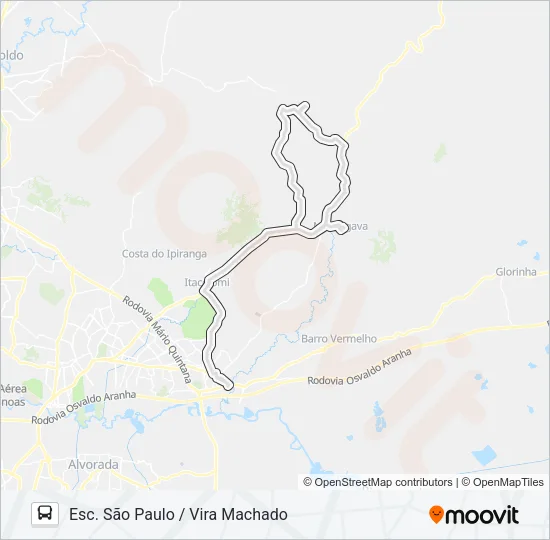 MG2 MORUNGAVA / CORCUNDA Bus Line Map