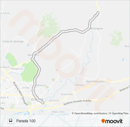 MG2 MORUNGAVA / CORCUNDA Bus Line Map