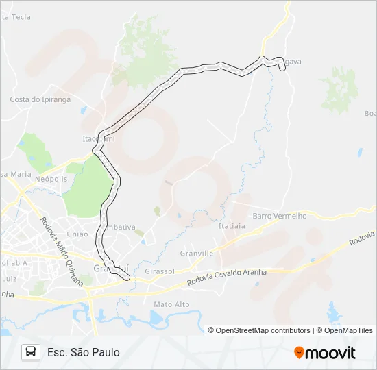 MG2 MORUNGAVA / CORCUNDA Bus Line Map