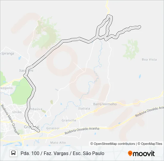 MG2 MORUNGAVA / CORCUNDA Bus Line Map