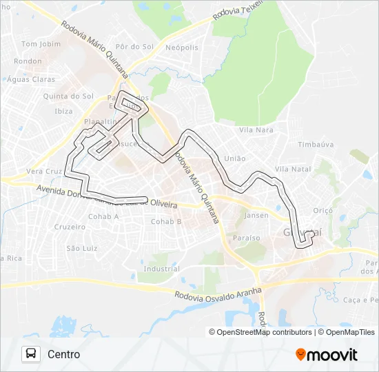 N2 PARQUE DOS EUCALIPTOS Bus Line Map