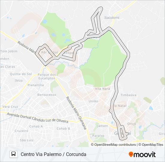 N5 NEÓPOLIS / ROSA MARIA bus Line Map
