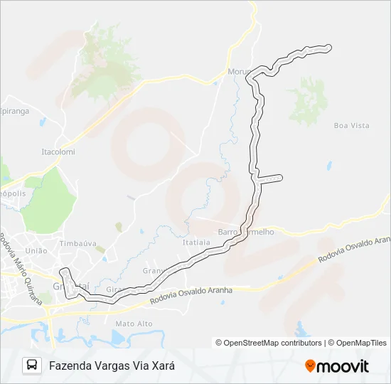 MG3 MORUNGAVA / PARADA 103 Bus Line Map