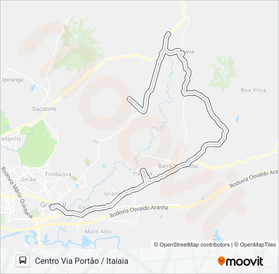 MG3 MORUNGAVA / PARADA 103 Bus Line Map