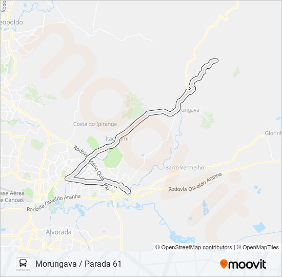 Mapa de 27100 MORUNGAVA / PARADA 61 de autobús