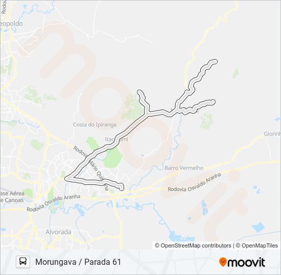 27100 MORUNGAVA / PARADA 61 bus Line Map