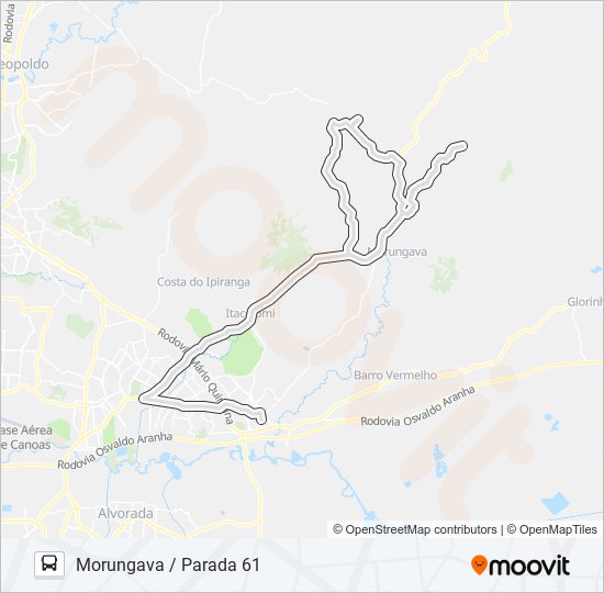 Mapa de 27100 MORUNGAVA / PARADA 61 de autobús