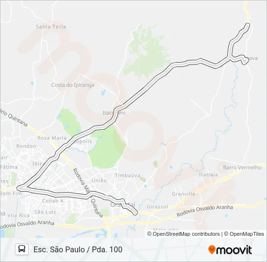 27100 MORUNGAVA / PARADA 61 Bus Line Map