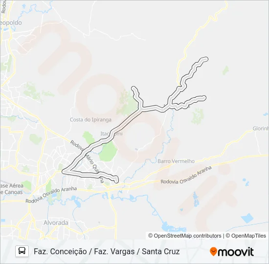 27100 MORUNGAVA / PARADA 61 Bus Line Map