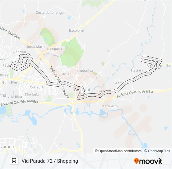 MIDI MORADA DO VALE / PADRE RÉUS Bus Line Map