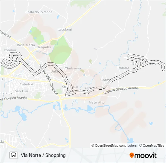 MIDI MORADA DO VALE / PADRE RÉUS Bus Line Map