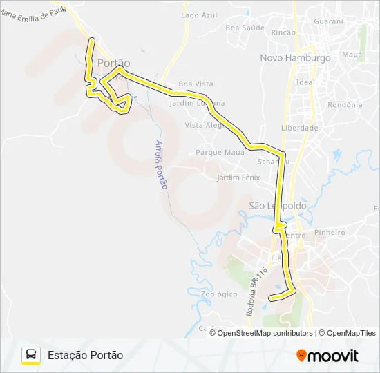 R200K ESTAÇÃO PORTÃO / SÃO LEOPOLDO Bus Line Map