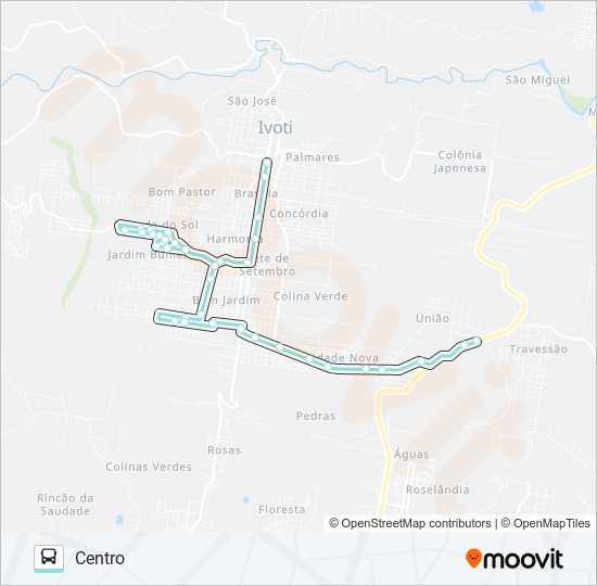 CIRCULAR IVOTI bus Line Map