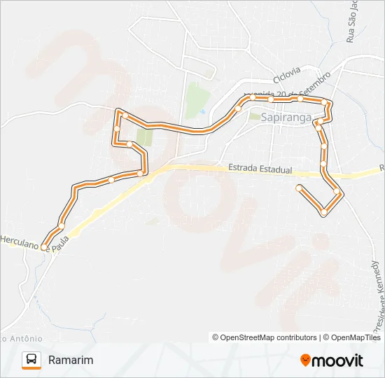 07 OESTE / INDUSTRIAL Bus Line Map