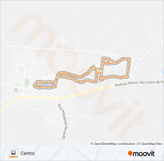 Mapa da linha 01 SETE DE SETEMBRO / AMARAL RIBEIRO / VOO LIVRE de ônibus