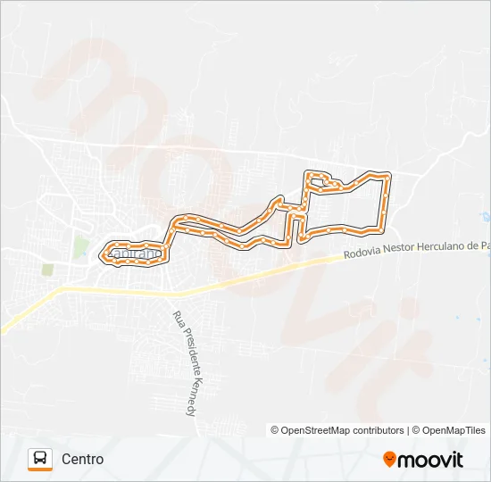 01 SETE DE SETEMBRO / AMARAL RIBEIRO / VOO LIVRE Bus Line Map