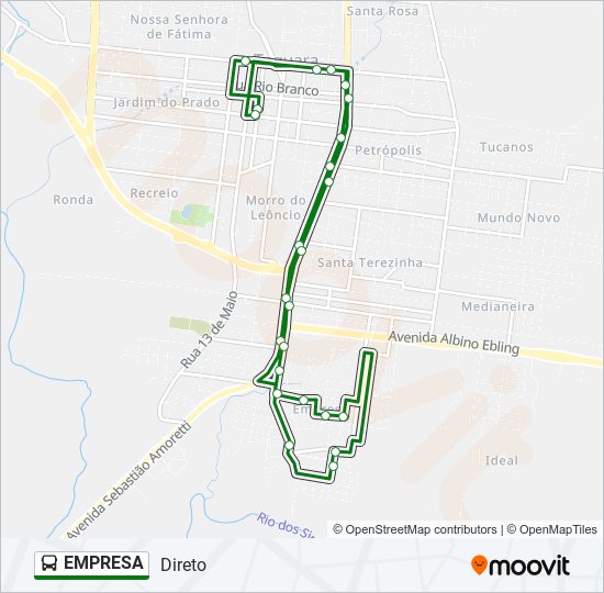 EMPRESA bus Line Map