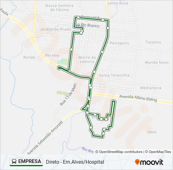 EMPRESA bus Line Map