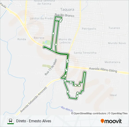 EMPRESA Bus Line Map