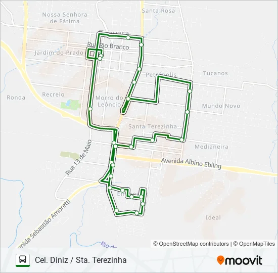 EMPRESA Bus Line Map