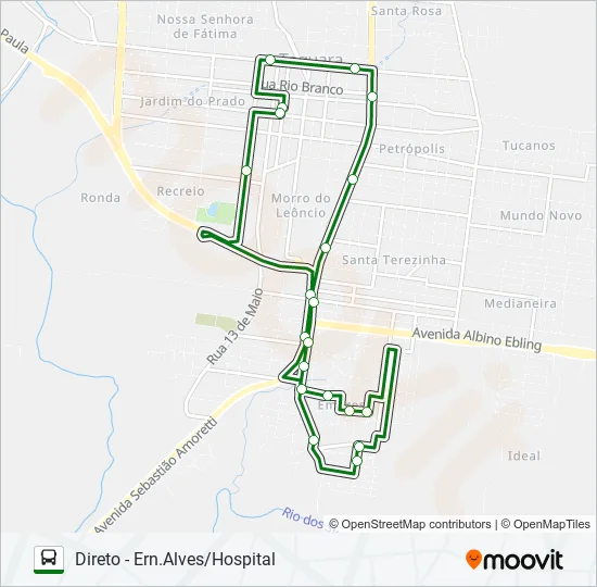 EMPRESA Bus Line Map
