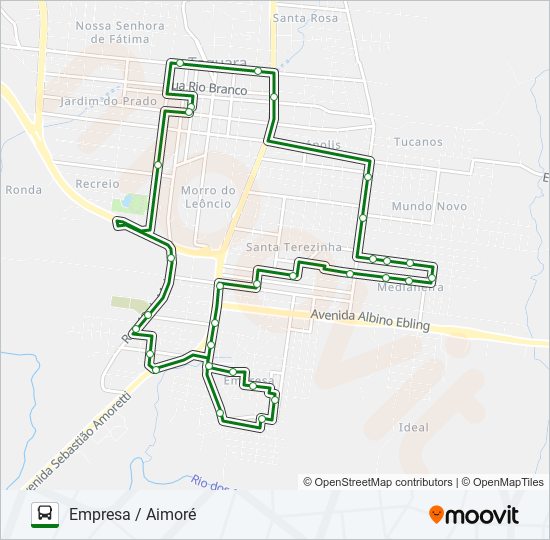 CRUZEIRO bus Line Map