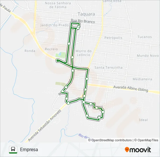 CRUZEIRO Bus Line Map