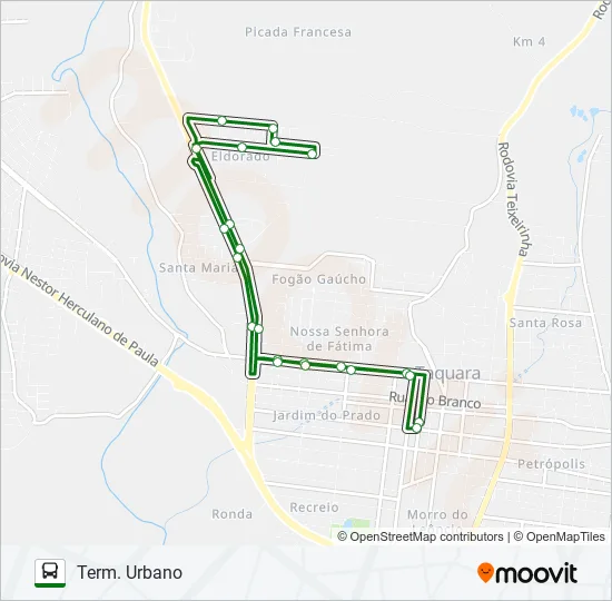 LOTEAMENTO ELDORADO Bus Line Map
