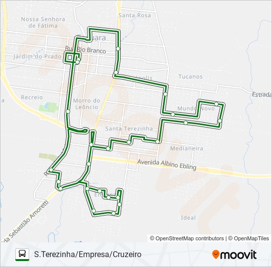 CAMPESTRE / MUNDO NOVO bus Line Map