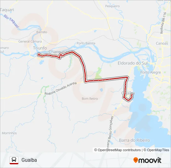 R310 SÃO JERÔNIMO / GUAÍBA Bus Line Map