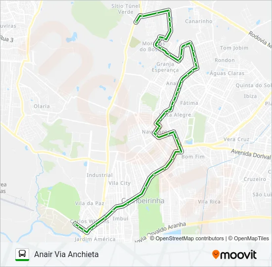 C2 ANAIR Bus Line Map