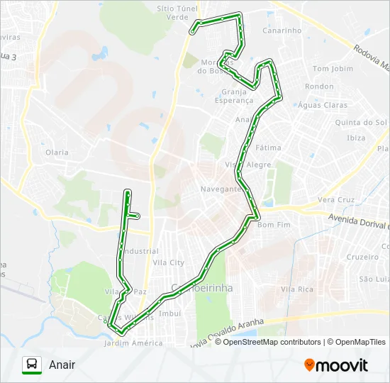 C2 ANAIR Bus Line Map