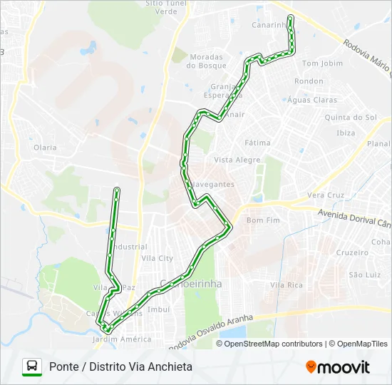 C20 GRANJA Bus Line Map